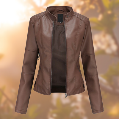 Nelle™ - Elegant Leather Jacket