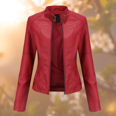 Nelle™ - Elegant Leather Jacket