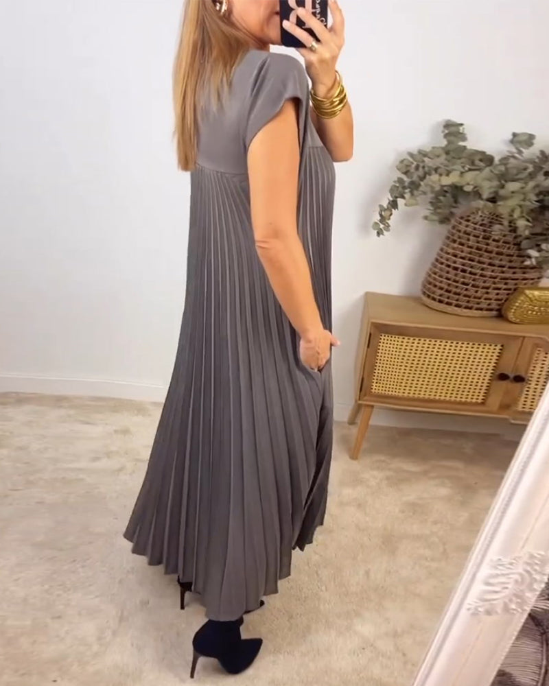 Camilla™ | Sleeveless Dress with Elegant Folds