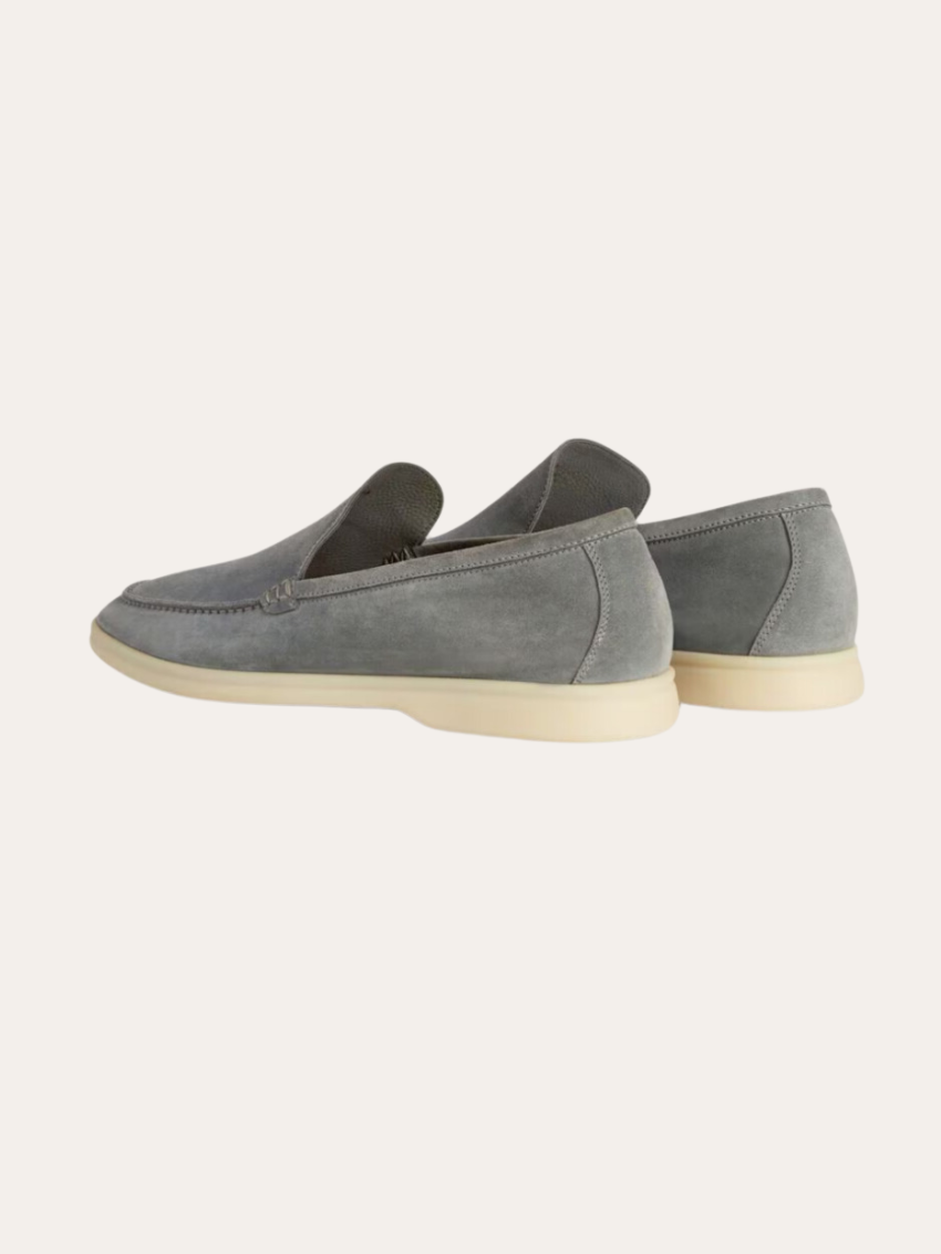 Fine Suede Loafers – Dark Gray