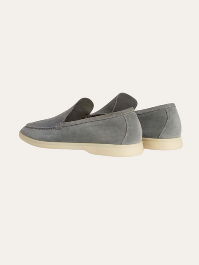 Fine Suede Loafers – Dark Gray