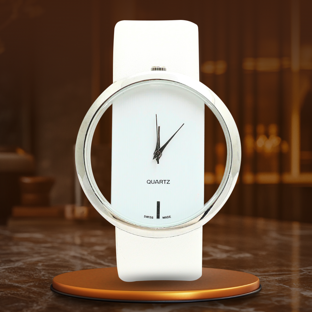 Elegant Transparent Quartz Watch