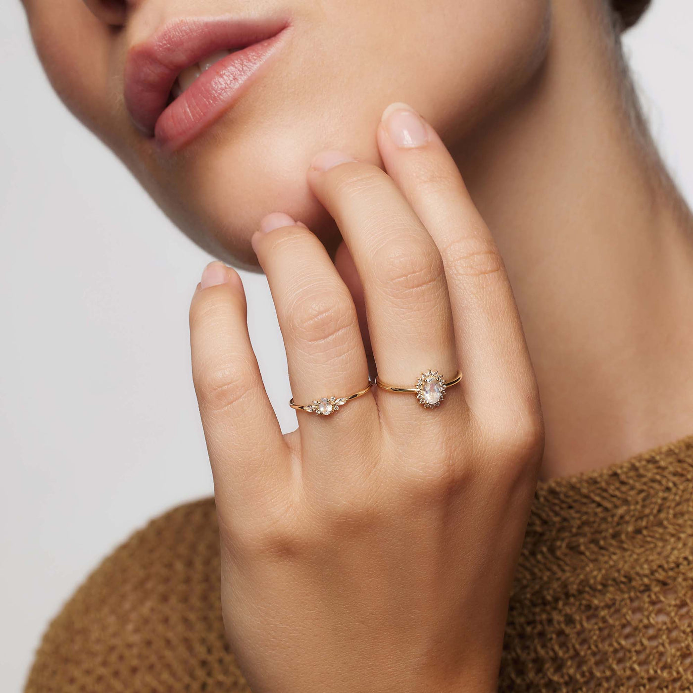Moonstone Muse Ring | 14k Gold