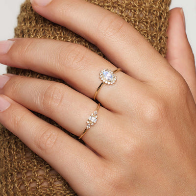 Moonstone Muse Ring | 14k Gold