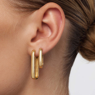 Large Icon Hoops | 18k Gold