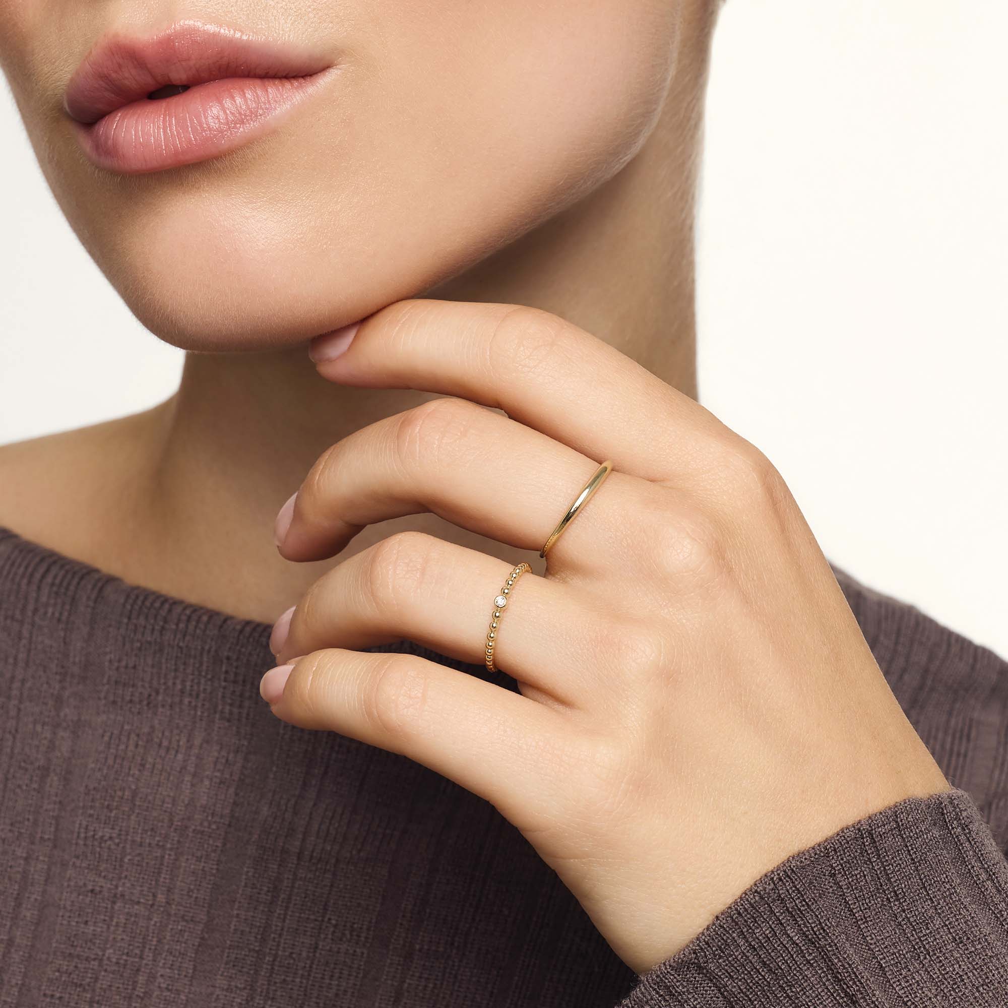 Slim Dome Ring | 14k Gold