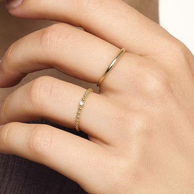 Slim Dome Ring | 14k Gold