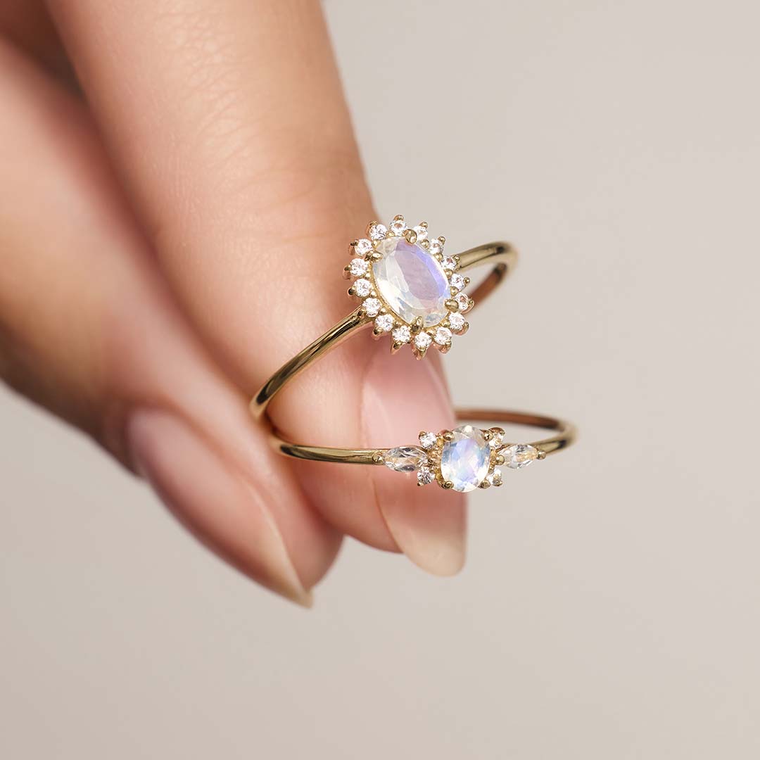 Moonstone Muse Ring | 14k Gold