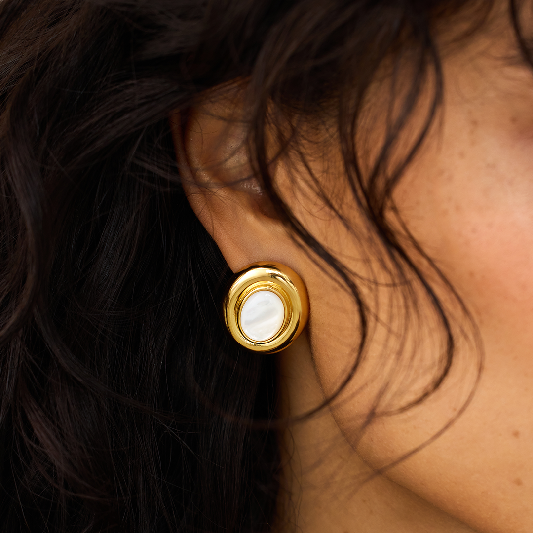 Giselle Pearl Earrings | 14k Gold