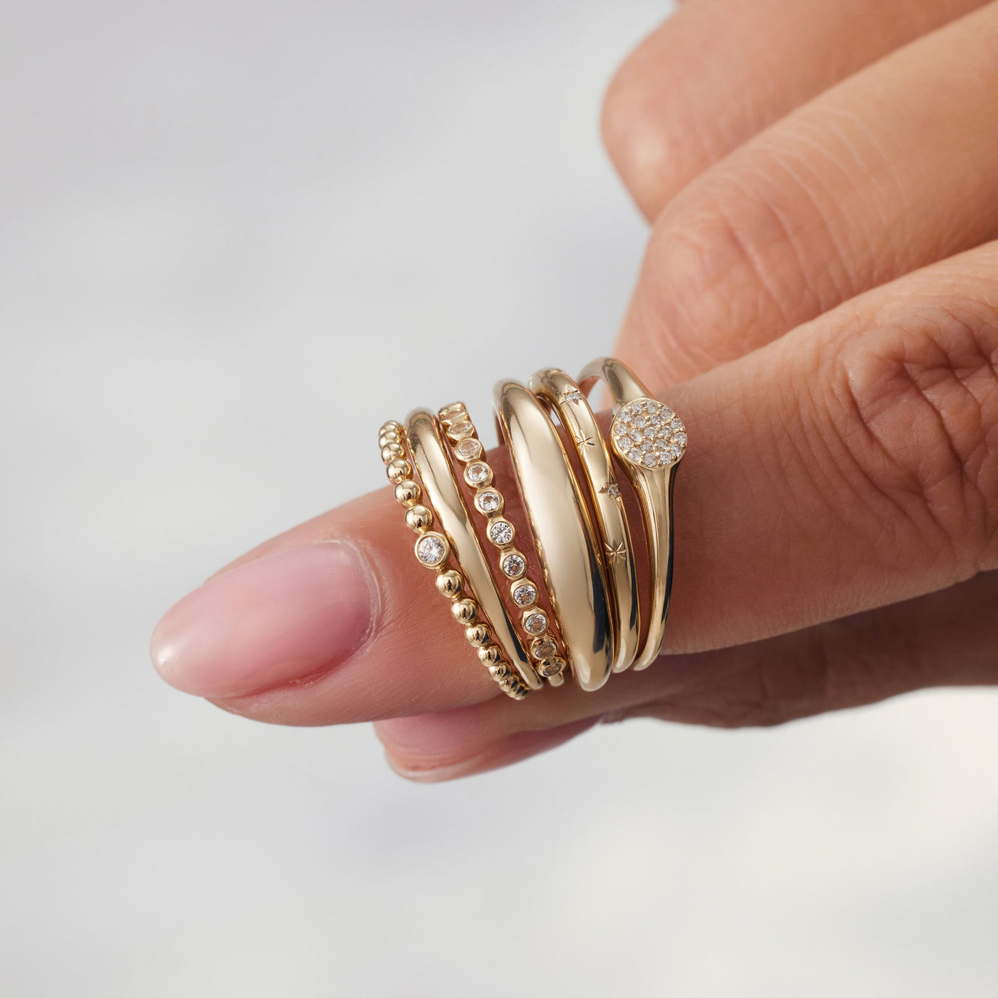 Slim Dome Ring | 14k Gold