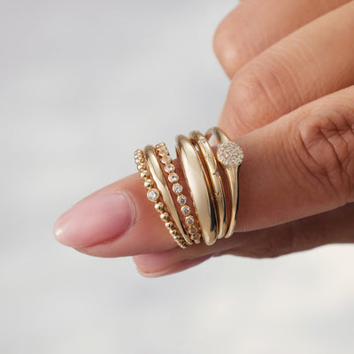 Slim Dome Ring | 14k Gold