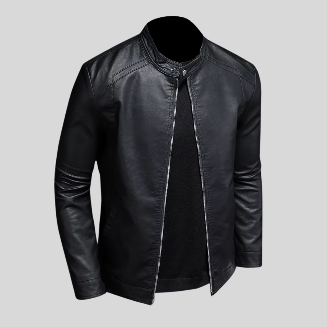 Troy | Minimalist Leather Jacket