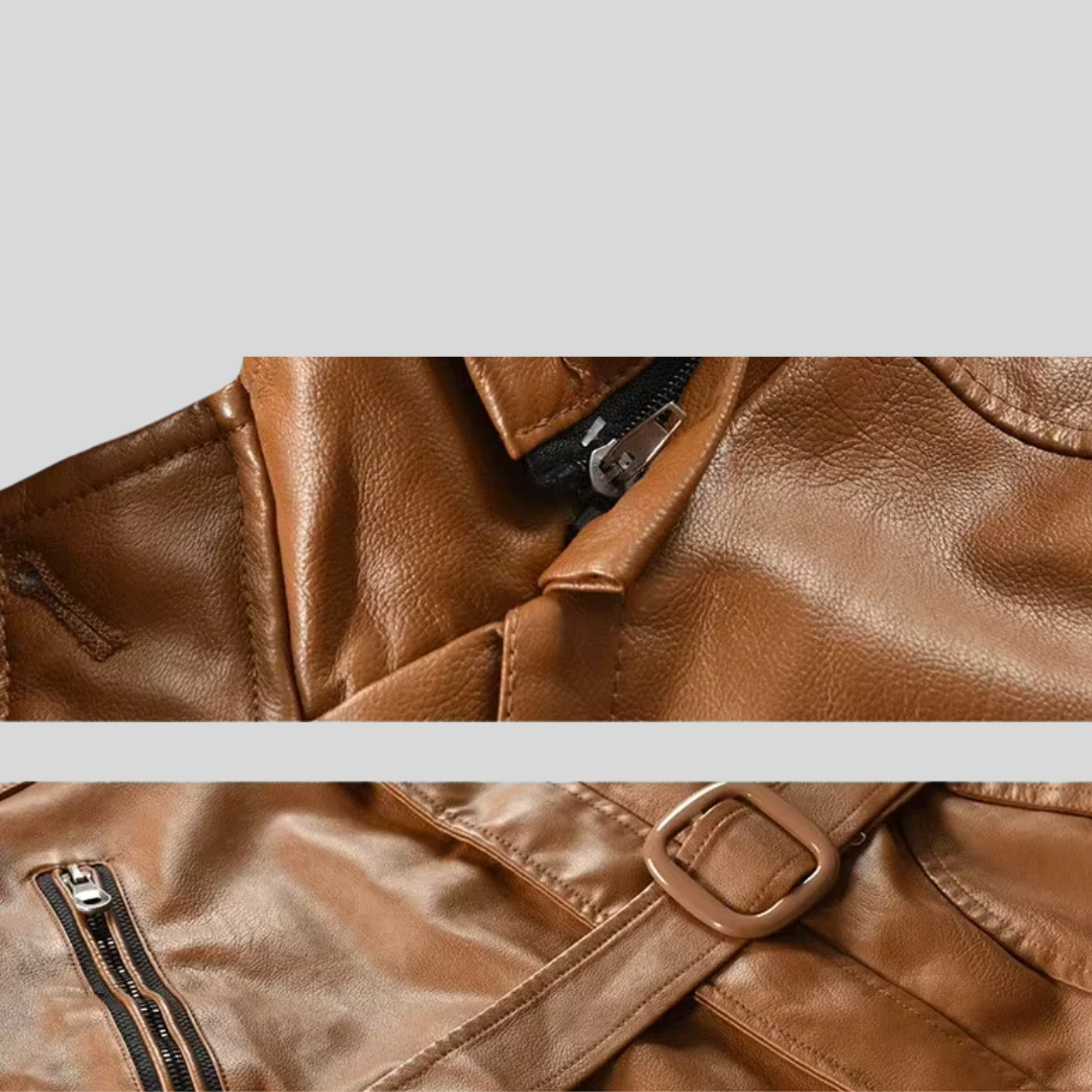 Flint | Refined Leather Jacket