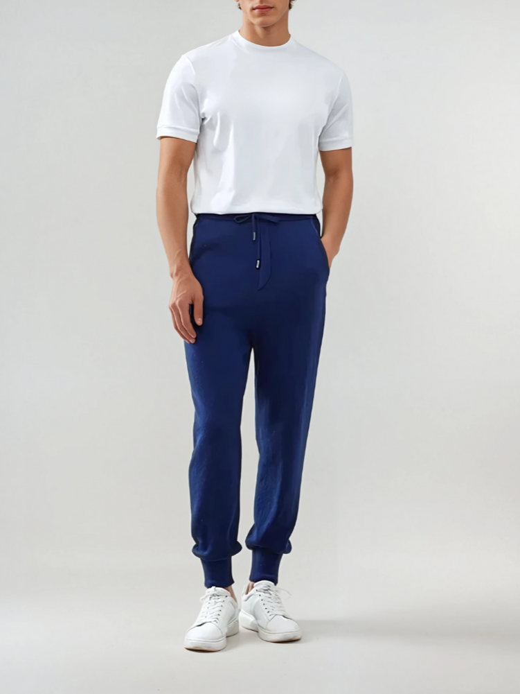 Forfinet Cashmere Pants – Blue - Sophie New York