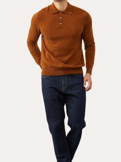 Classic Cashmere Polo – Brown - Sophie New York