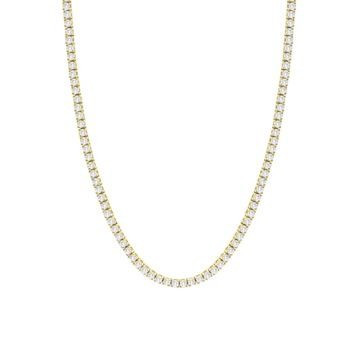 Tiffany Tennis Necklace Gold