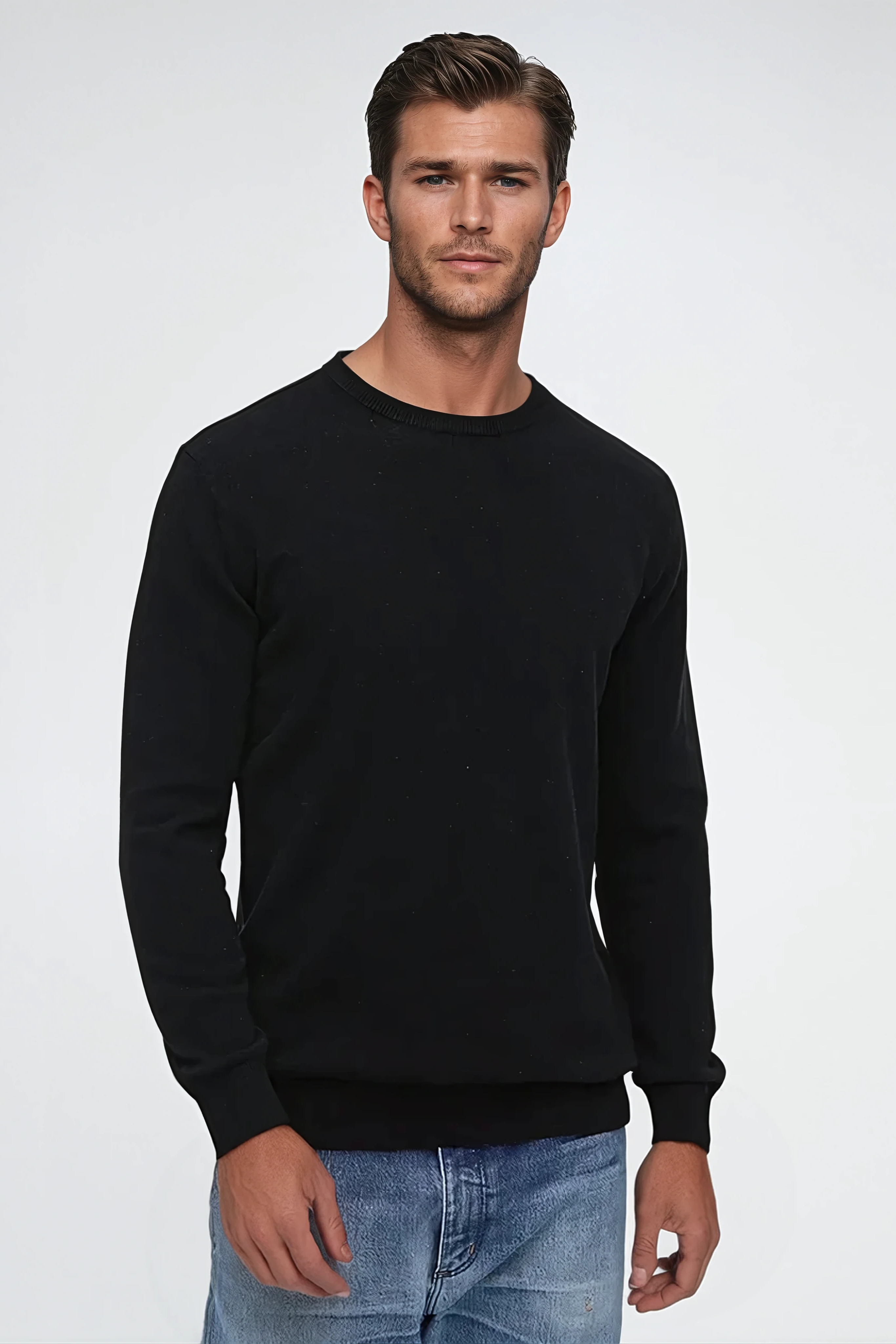 Premium Cashwool Sweater - Black - Sophie New York