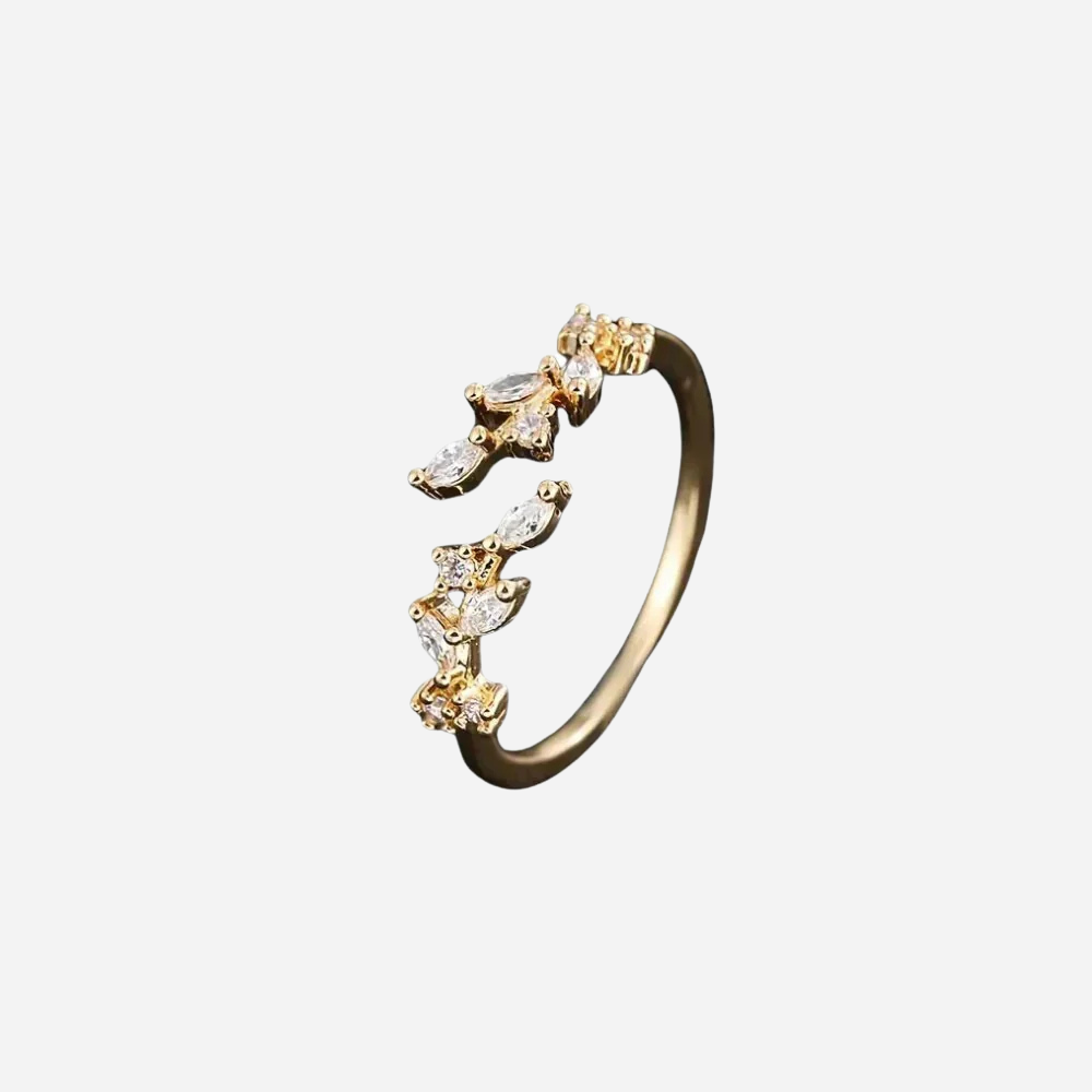 Georgia | Gold Ring with Open Zirconium