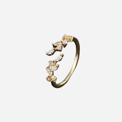 Georgia | Gold Ring with Open Zirconium