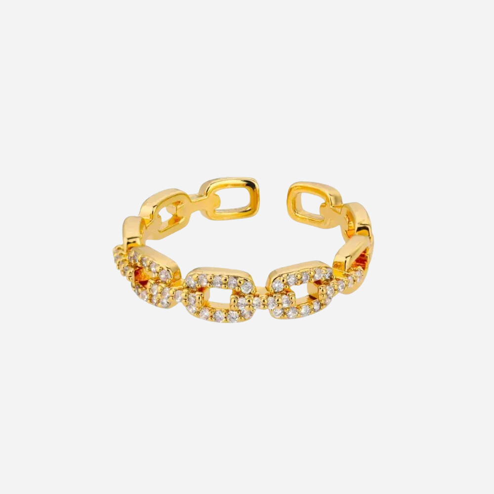 Grace | Shiny Chain Gold Ring