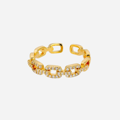 Grace | Shiny Chain Gold Ring