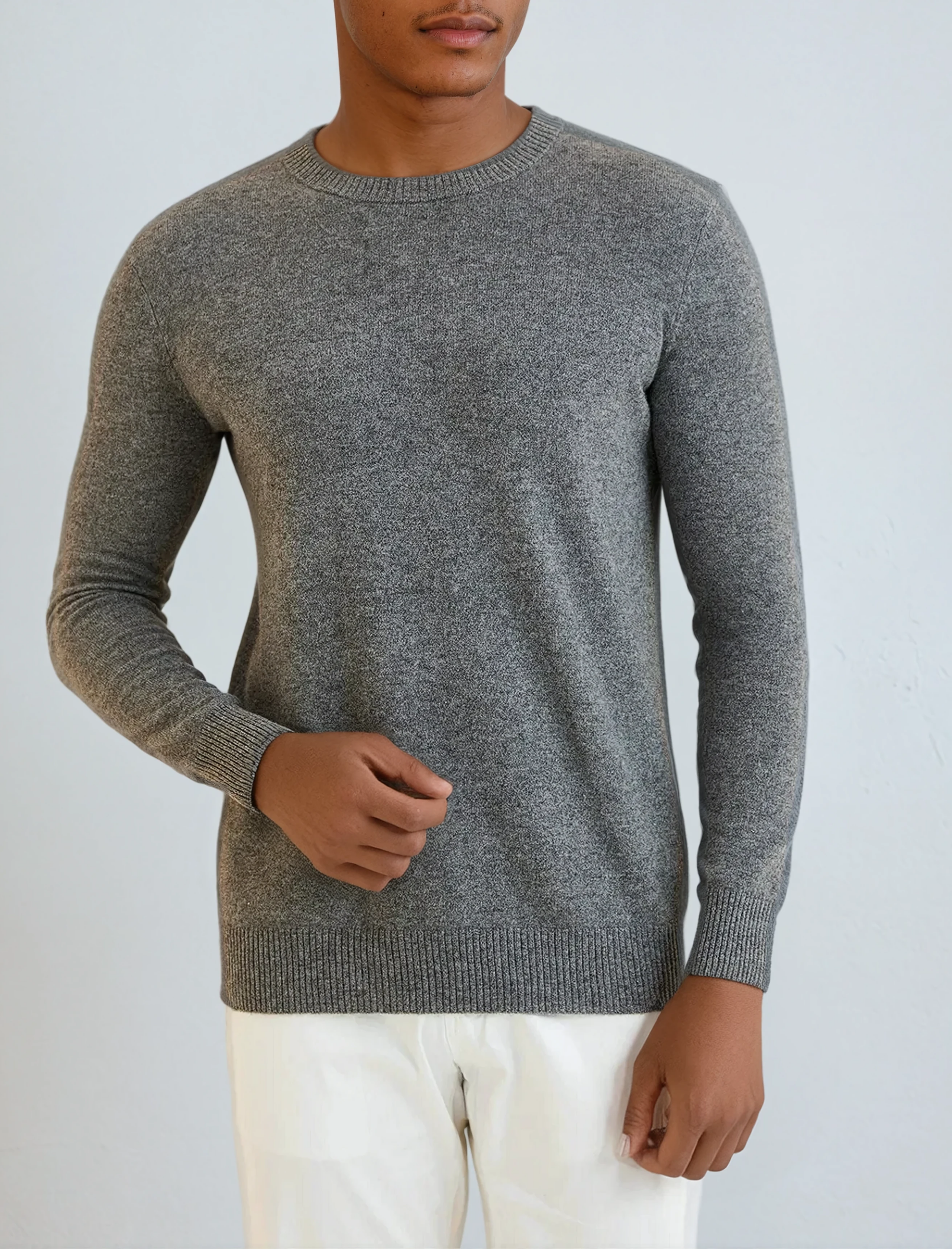 Signature Cashmere Sweater - Dark Grey - Sophie New York