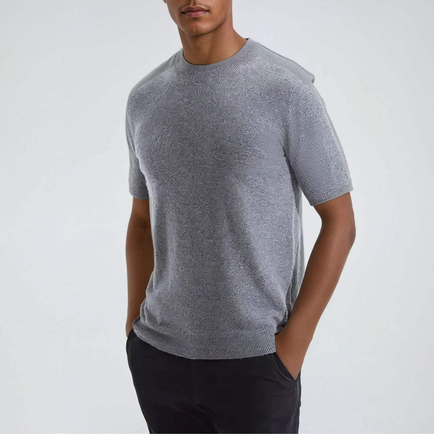 Cashwool T-shirt Gray - Sophie New York