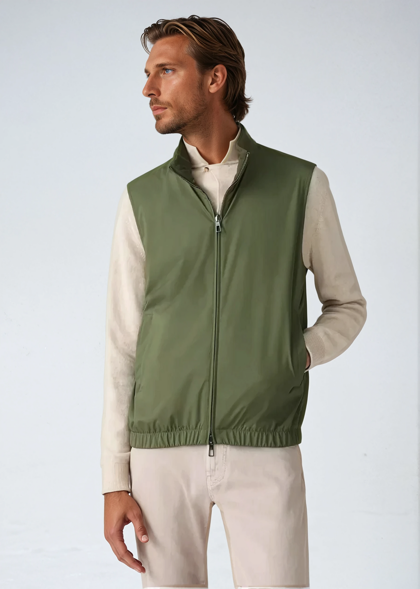 Reversible City Bodywarmer - Dark Green - Sophie New York