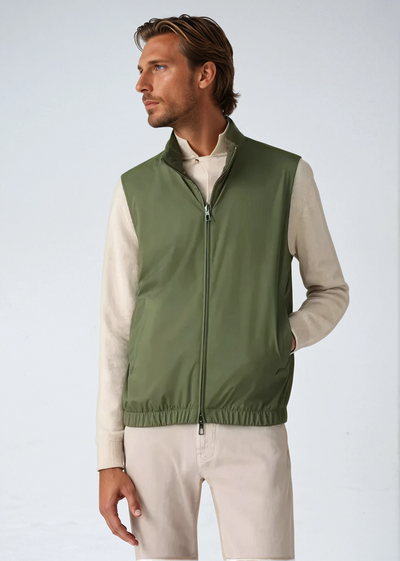 Reversible City Bodywarmer - Dark Green - Sophie New York