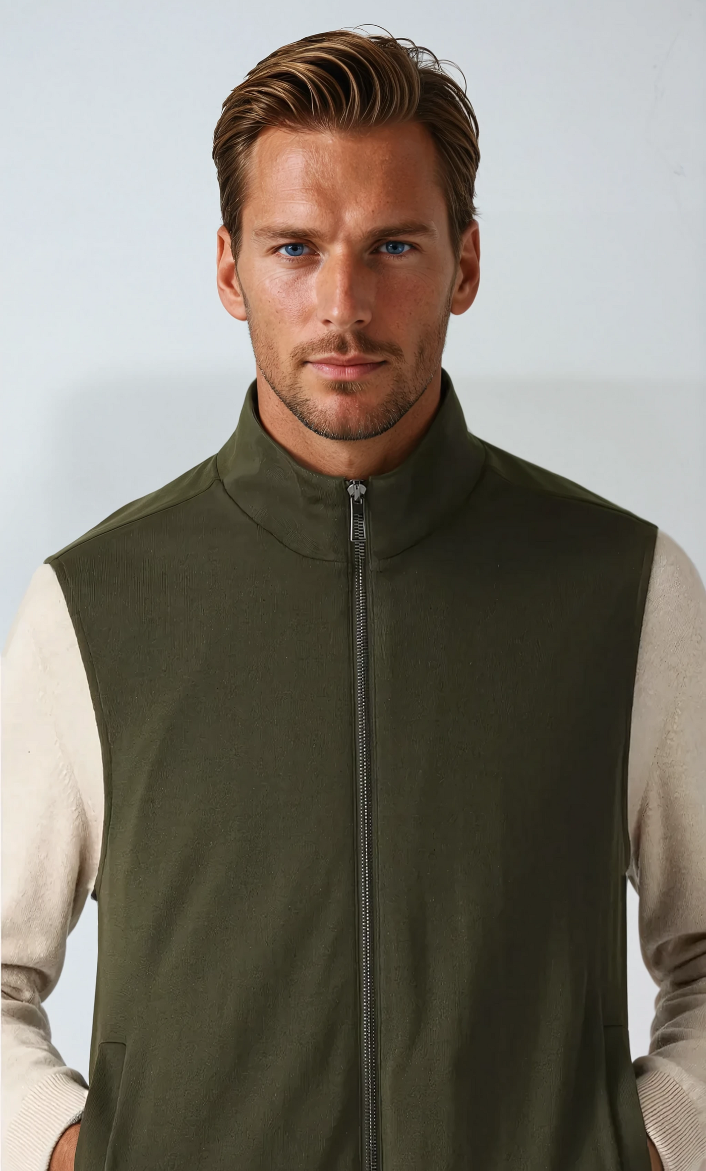 Reversible City Bodywarmer - Dark Green - Sophie New York