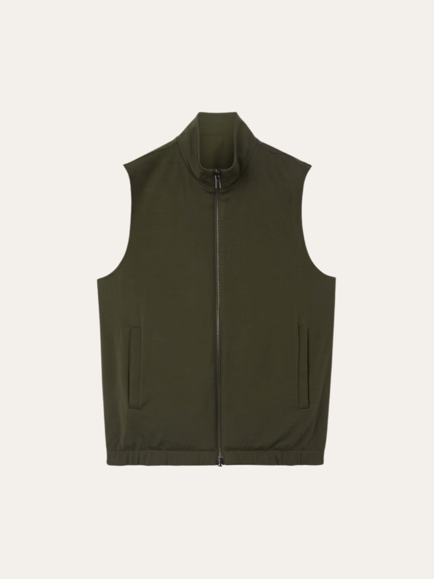 Reversible City Bodywarmer - Dark Green - Sophie New York