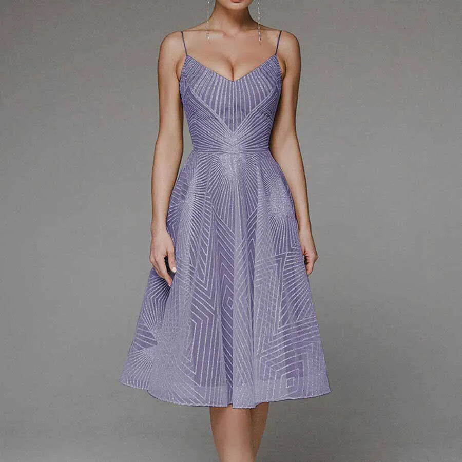 Larra™ | Elegant Dress with Open Back