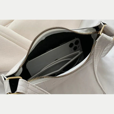 Tilly™ | Shiny Shoulder Bag with Alligator Pattern