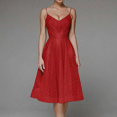 Larra™ | Elegant Dress with Open Back