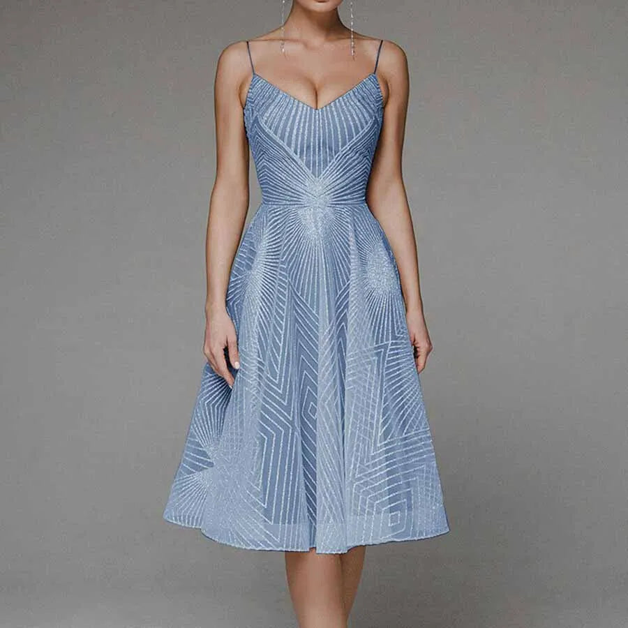 Larra™ | Elegant Dress with Open Back
