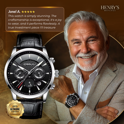 Fashionable Military Leather Watch