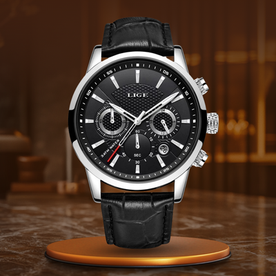 van Baerle® - Modern Military Leather Watch