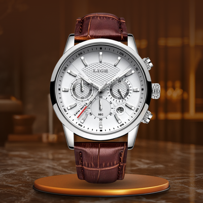 van Baerle® - Modern Military Leather Watch