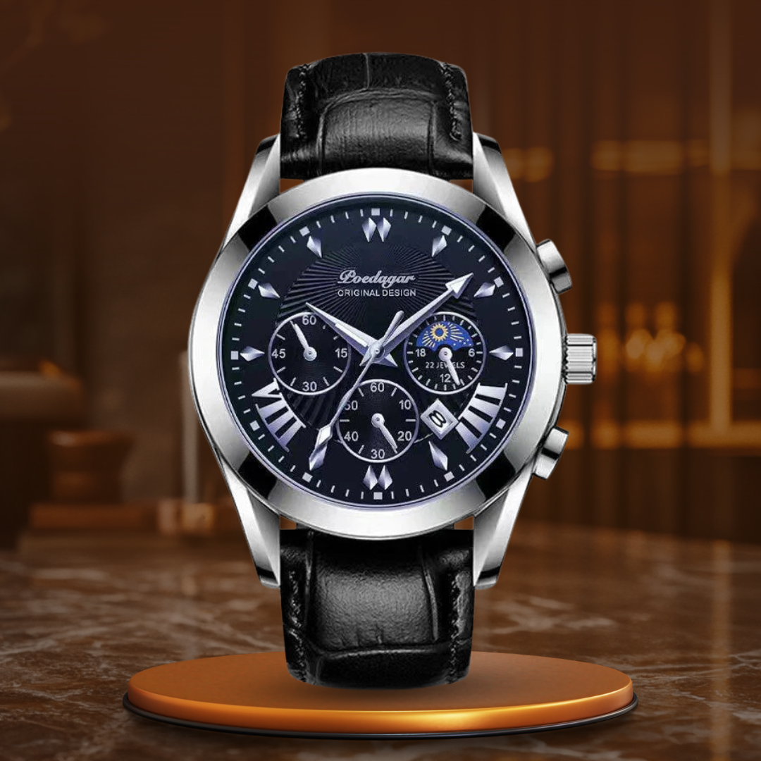 van Baerle® - Elegant Leather Strap Watch