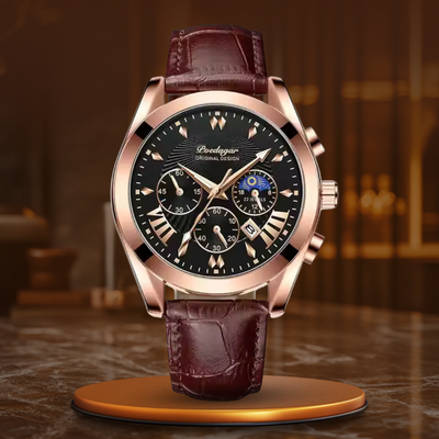 van Baerle® - Elegant Leather Strap Watch