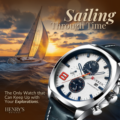 Classic Chronograph Sport Military Watch