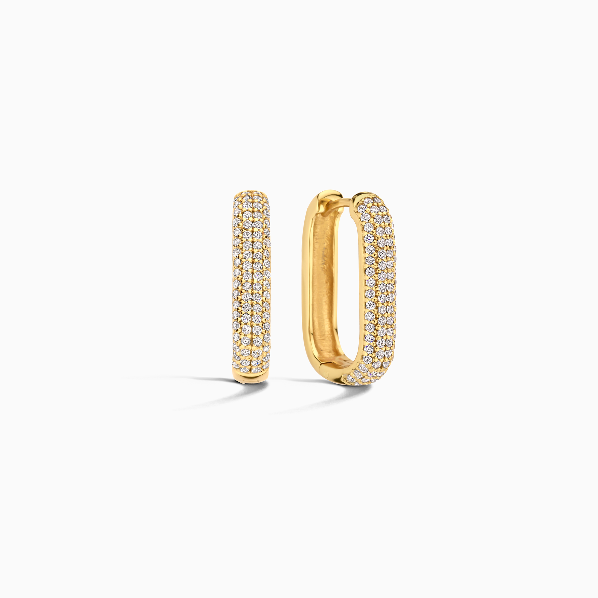 Icon Pavé Earrings | 18k Gold