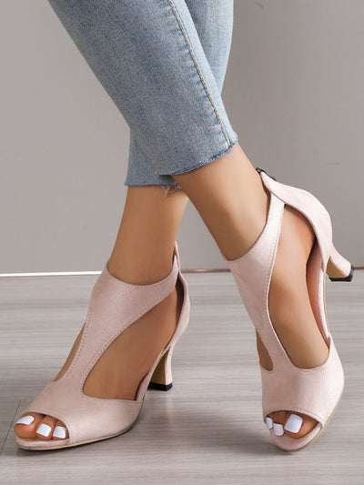 Laluna | Stylish High Heels with Open Toe