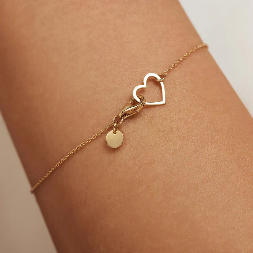 Lilou Heart Bracelet | 14k Gold