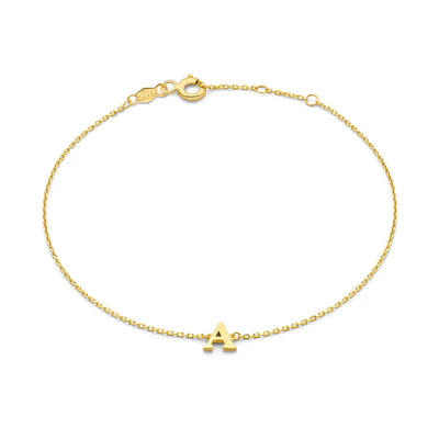 Vita Signa Initial Bracelet | 14k Gold