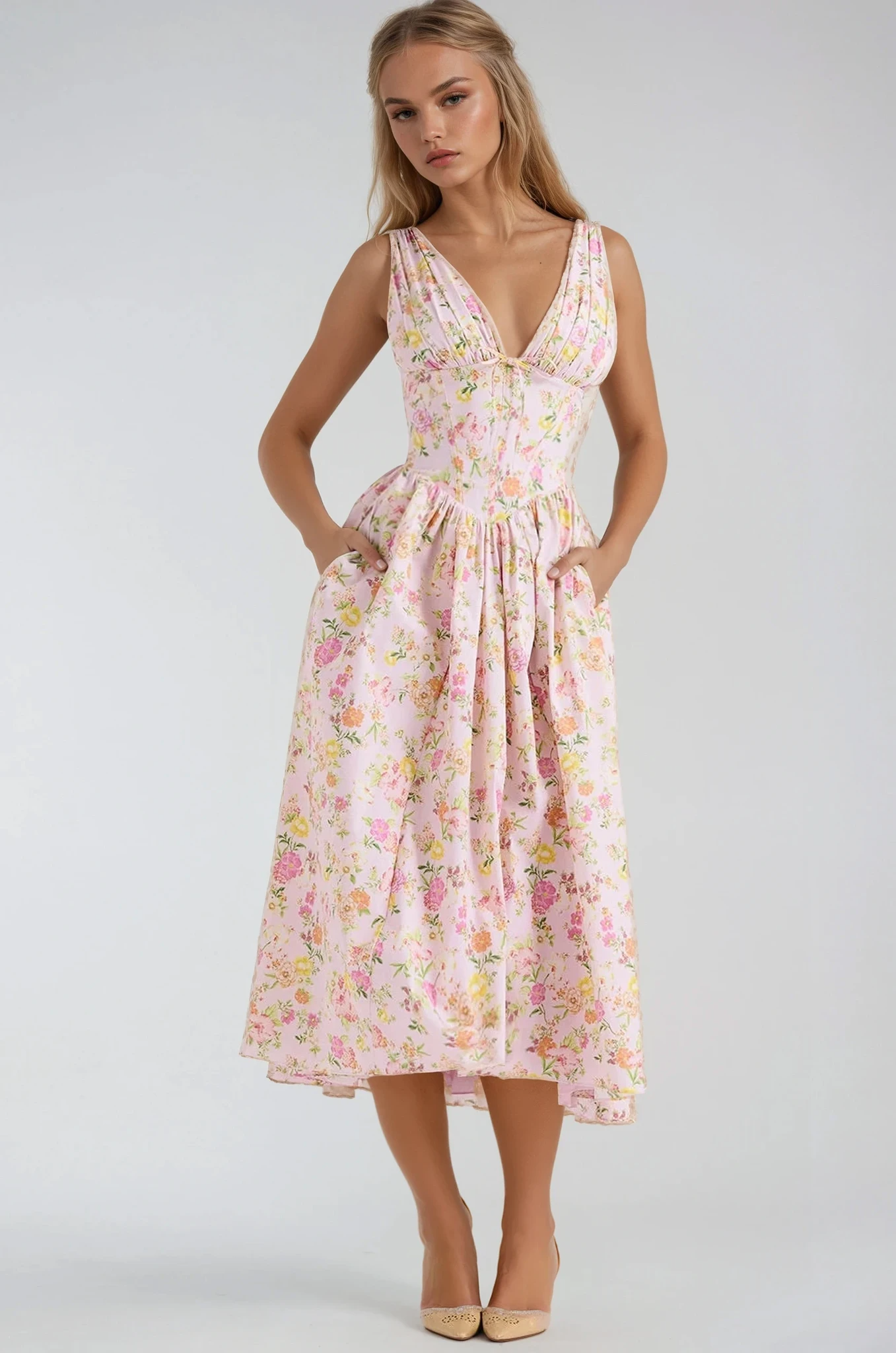 Rosea Elegant Summer Dress