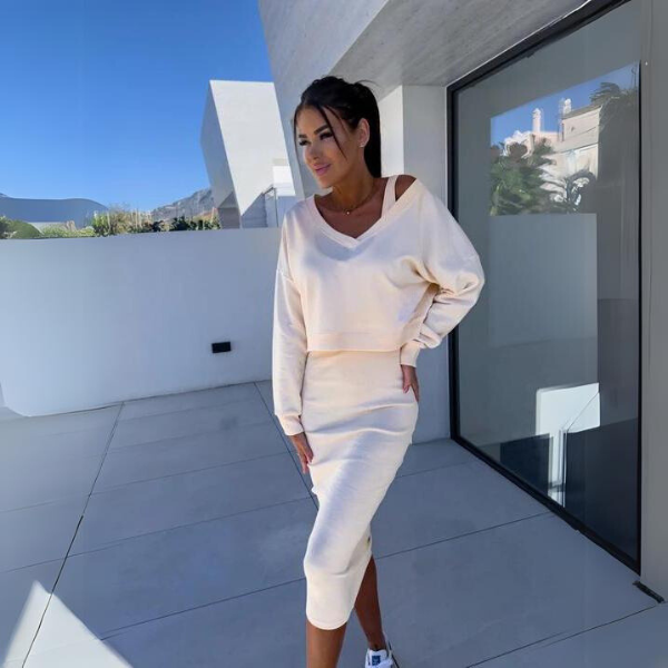 Andrine - Casual Sweatshirt and Dress Set