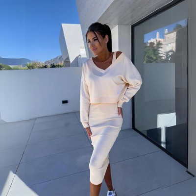 Andrine - Casual Sweatshirt and Dress Set