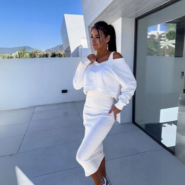 Andrine - Casual Sweatshirt and Dress Set