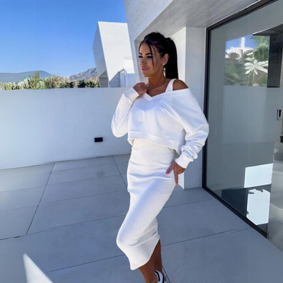 Andrine - Casual Sweatshirt and Dress Set